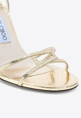 1998 Leo 100 Metallic Leather Sandals