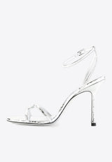 1998 Leo 100 Metallic Leather Sandals