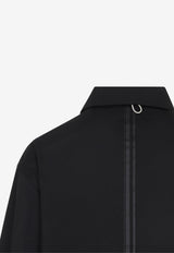Layered Zip-Up Jacket with Straps