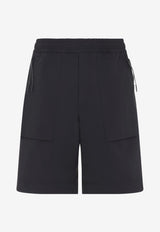 Elastic-Waist Bermuda Shorts