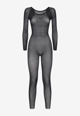 Daisy Net Long-Sleeved Jumpsuit