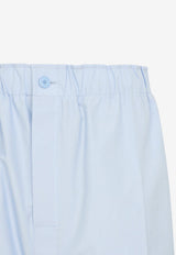 Elastic-Waist Pants with Pleat