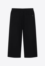 Elasticated-Waist Bermuda Shorts