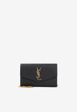 Uptown Calf Leather Chain Clutch