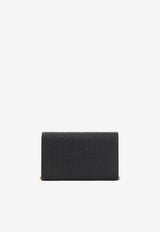 Uptown Calf Leather Chain Clutch