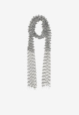 Beaded Mesh Scarf Necklace