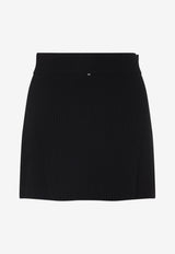 Refolo Mini Skirt in Wool and Cashmere