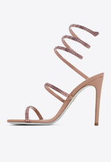 110 Cleo Crystal-Embellished Heeled Sandals