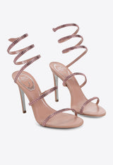 110 Cleo Crystal-Embellished Heeled Sandals