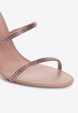 110 Cleo Crystal-Embellished Heeled Sandals