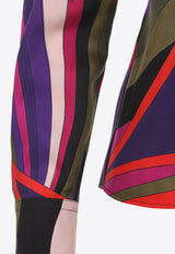 Silk Printed Long-Sleeved Shirt