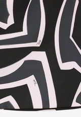 Silk Printed Mini Skirt