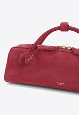 Teckel Suede Top Handle Bag