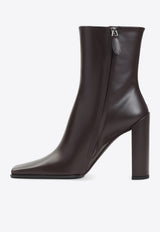 90 Square-Toe Ankle Boots