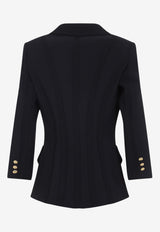 Double-Breasted Fitted Blazer