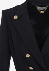 Double-Breasted Fitted Blazer