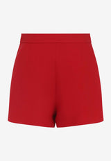Metal V Wool and Silk Mini Shorts
