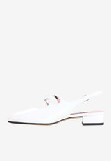 Peche 35 Patent Leather Slingback Pumps