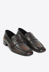 Essential Aged Leather Loafers
