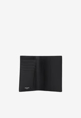 Logo Print Leather Passport Holder