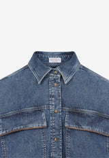 Denim Long-Sleeved Shirt