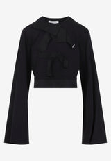 Grosgrain Long-Sleeved Top