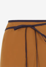 Two-Tone Midi Skirt