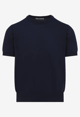 Ribbed Knit T-shirt