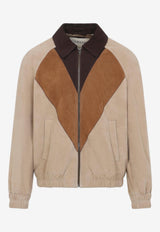 Suede Zip-Up Jacket