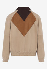 Suede Zip-Up Jacket