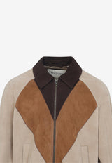 Suede Zip-Up Jacket