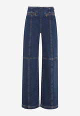 Pegaso-Embroidered Straight-Leg Jeans