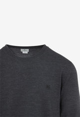 Pegaso-Embroidered Wool Sweater