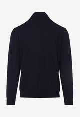 Pegaso-Embroidered High-Neck Sweater