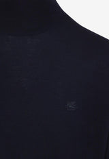 Pegaso-Embroidered High-Neck Sweater