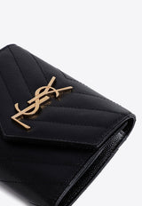 Mini Cassandre Quilted Leather Wallet