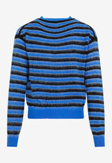 كارديغان مُقلّم من الصوف