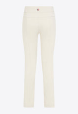 Logo Patch Slim-Leg Pants