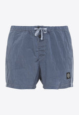 Logo Patch Drawstring Shorts