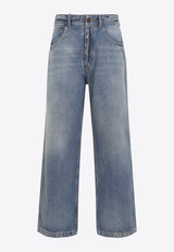 Washed Straight Jeans