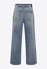 Washed Straight Jeans