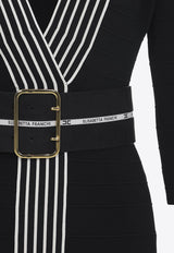 Knitted Belted Mini Dress