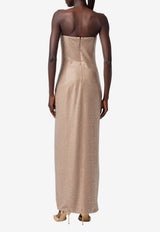 Giuseppe di Morabito Crystal-Embellished Strapless Maxi Dress Beige 05FWDR511FC 05428A_BEIGE