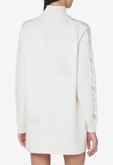Giuseppe di Morabito High-Neck Wool and Cashmere Mini Dress White 05FWKND364YC05359/R_MORAB-02