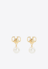 VLogo Signature Pearl Earrings