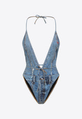Kinsley One-Piece Denim Swimsuit
