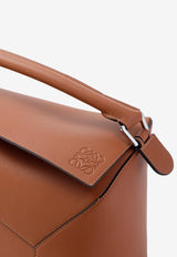 Large Puzzle Top Handle Bag