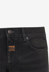 Logo Patch Flared Jeans
