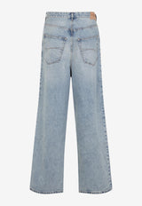 Classic Logo Patch Baggy Jeans