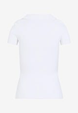 BB Logo V-neck Polo T-shirt